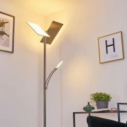 Hofstein Cazis Deckenfluter LED Nickel-Matt, 3-flammig -LED Leuchten Verkäufe cazis deckenfluter h3335321 17