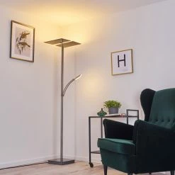 Hofstein Cazis Deckenfluter LED Nickel-Matt, 3-flammig -LED Leuchten Verkäufe cazis deckenfluter h3335321 2