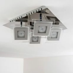 Hofstein Cerreto Deckenleuchte LED Chrom, 4-flammig -LED Leuchten Verkäufe cerreto deckenleuchte c29533f 4a 17