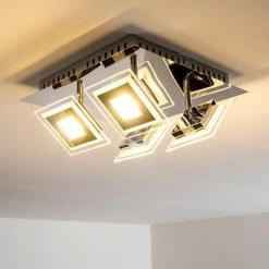 Hofstein Cerreto Deckenleuchte LED Chrom, 4-flammig -LED Leuchten Verkäufe cerreto deckenleuchte c29533f 4a 2