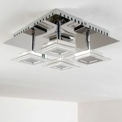 Hofstein Cerreto Deckenleuchte LED Chrom, 4-flammig -LED Leuchten Verkäufe cerreto deckenleuchte c29533f 4a 8