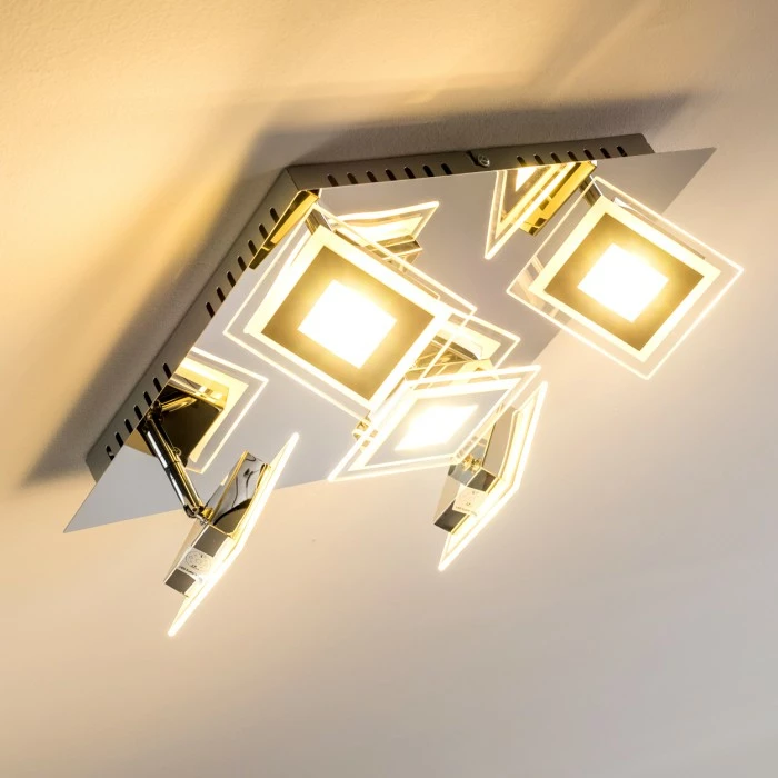 Hofstein Cerreto Deckenleuchte LED Chrom, 5-flammig 11 Hofstein Cerreto Deckenleuchte LED Chrom, 5-flammig – Bild 11