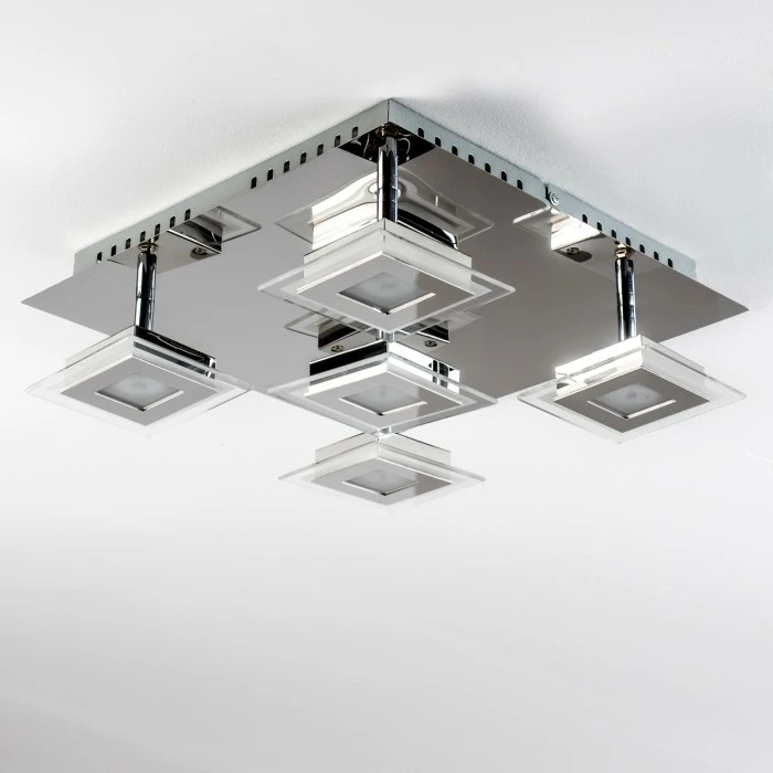 Hofstein Cerreto Deckenleuchte LED Chrom, 5-flammig 15 Hofstein Cerreto Deckenleuchte LED Chrom, 5-flammig – Bild 15