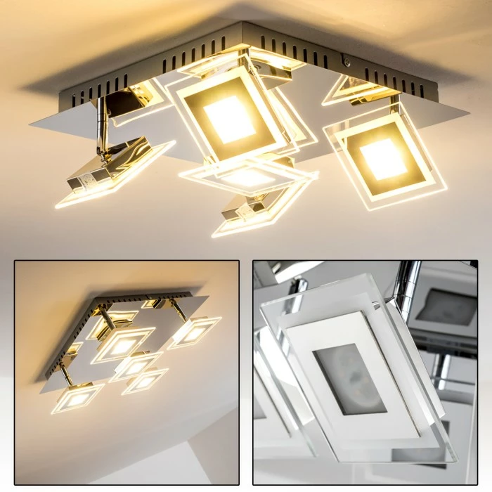 Hofstein Cerreto Deckenleuchte LED Chrom, 5-flammig 22 Hofstein Cerreto Deckenleuchte LED Chrom, 5-flammig – Bild 22