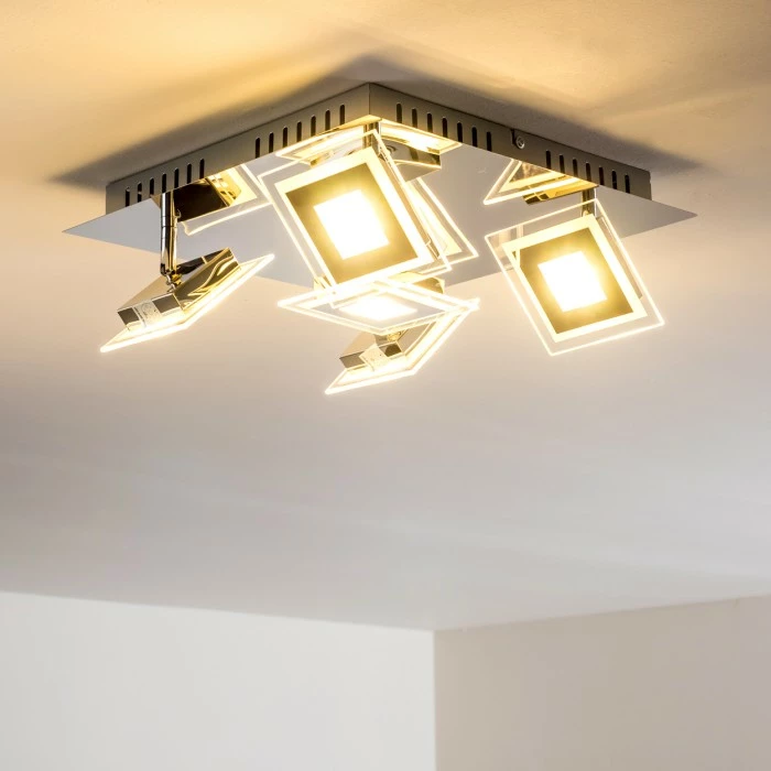 Hofstein Cerreto Deckenleuchte LED Chrom, 5-flammig 9 Hofstein Cerreto Deckenleuchte LED Chrom, 5-flammig – Bild 9