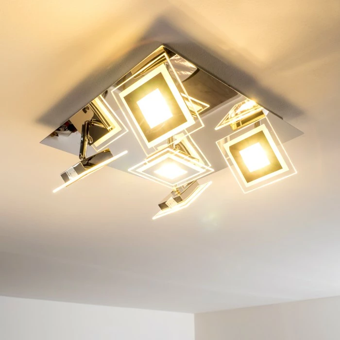 Hofstein Cerreto Deckenleuchte LED Chrom, 5-flammig 10 Hofstein Cerreto Deckenleuchte LED Chrom, 5-flammig – Bild 10