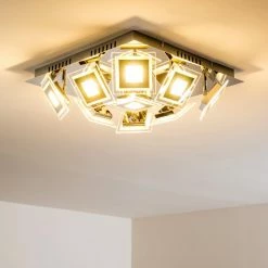 Hofstein Cerreto Deckenleuchte LED Chrom, 9-flammig -LED Leuchten Verkäufe cerreto deckenleuchte c29533f 9a 10