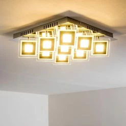 Hofstein Cerreto Deckenleuchte LED Chrom, 9-flammig -LED Leuchten Verkäufe cerreto deckenleuchte c29533f 9a 15