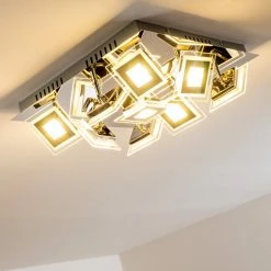 Hofstein Cerreto Deckenleuchte LED Chrom, 9-flammig -LED Leuchten Verkäufe cerreto deckenleuchte c29533f 9a 8