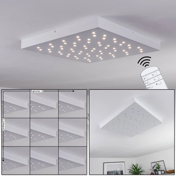 Hofstein Cetara Deckenleuchte LED Grau, 1-flammig 1 Hofstein Cetara Deckenleuchte LED Grau, 1-flammig