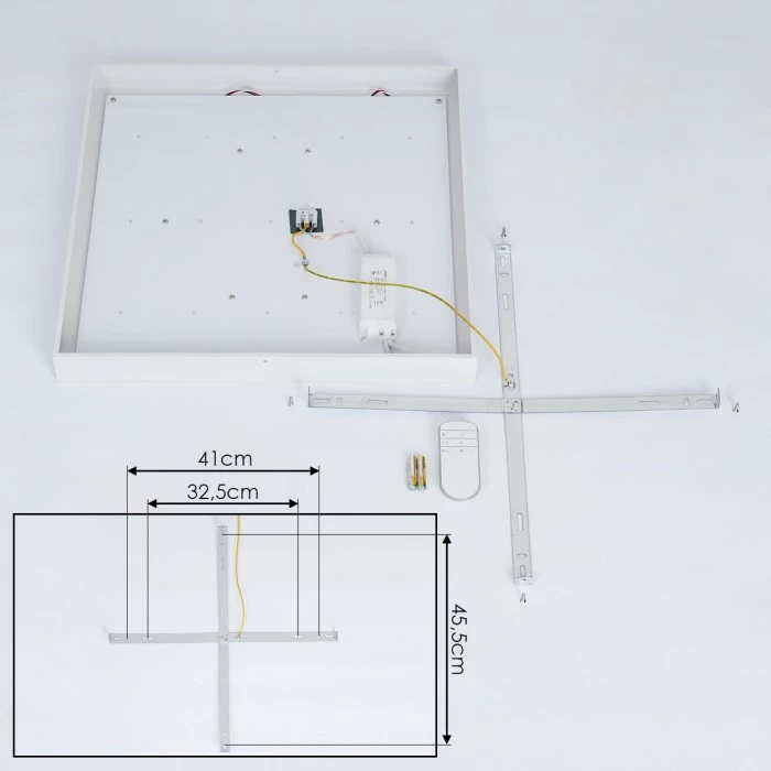 Hofstein Cetara Deckenleuchte LED Grau, 1-flammig 5 Hofstein Cetara Deckenleuchte LED Grau, 1-flammig – Bild 5
