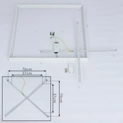 Hofstein Cetara Deckenleuchte LED Grau, 1-flammig, Fernbedienung, Farbwechsler -LED Leuchten Verkäufe cetara deckenleuchte h3392492 4