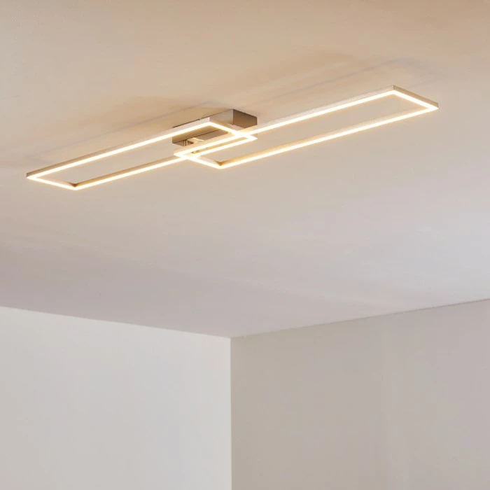 Hofstein Ceva Deckenleuchte LED Silber, 2-flammig, Fernbedienung 15 Hofstein Ceva Deckenleuchte LED Silber, 2-flammig, Fernbedienung – Bild 15