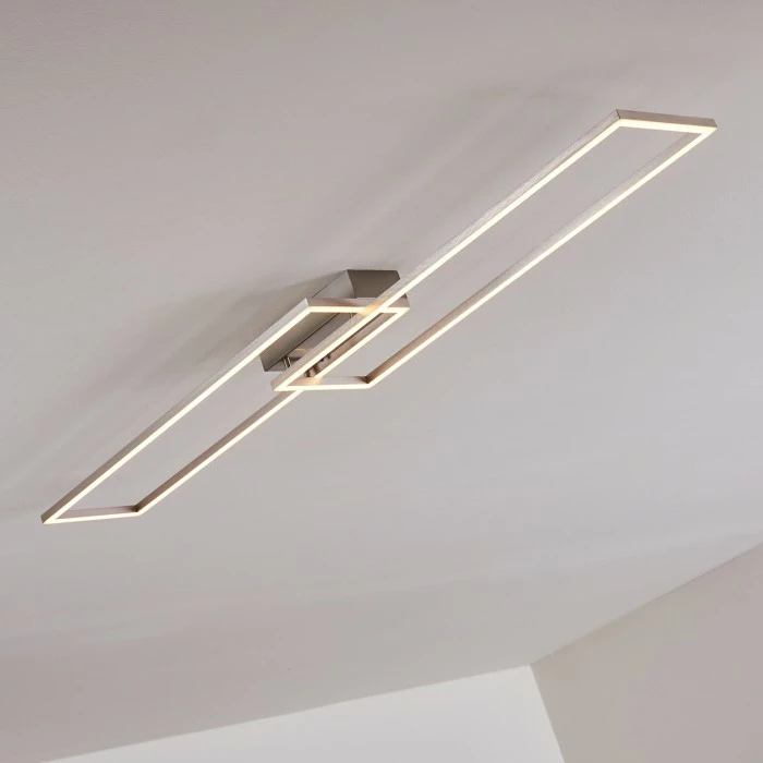 Hofstein Ceva Deckenleuchte LED Silber, 2-flammig, Fernbedienung 18 Hofstein Ceva Deckenleuchte LED Silber, 2-flammig, Fernbedienung – Bild 18