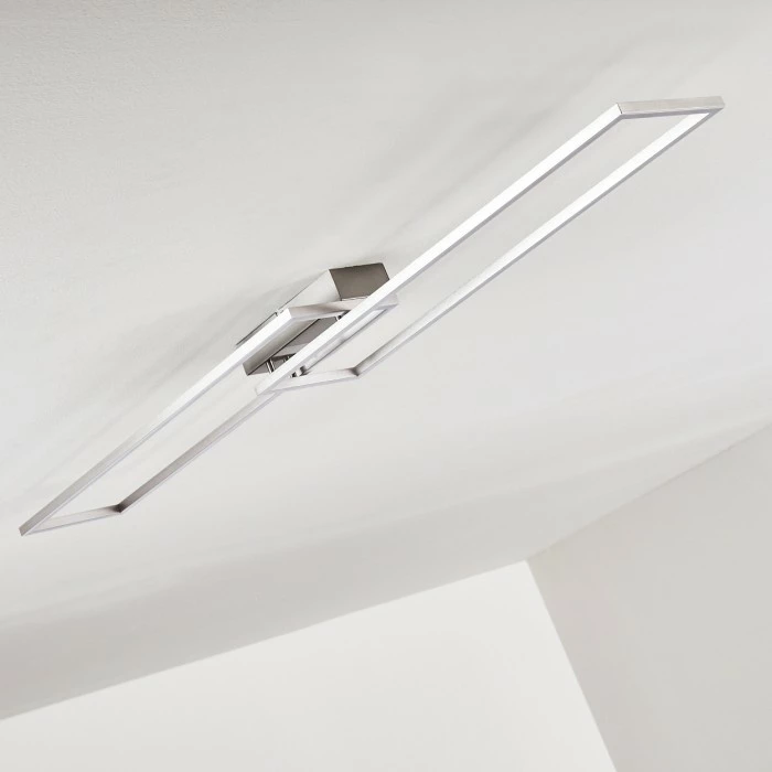 Hofstein Ceva Deckenleuchte LED Silber, 2-flammig, Fernbedienung 19 Hofstein Ceva Deckenleuchte LED Silber, 2-flammig, Fernbedienung – Bild 19