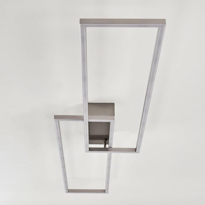 Hofstein Ceva Deckenleuchte LED Silber, 2-flammig, Fernbedienung 8 Hofstein Ceva Deckenleuchte LED Silber, 2-flammig, Fernbedienung – Bild 8