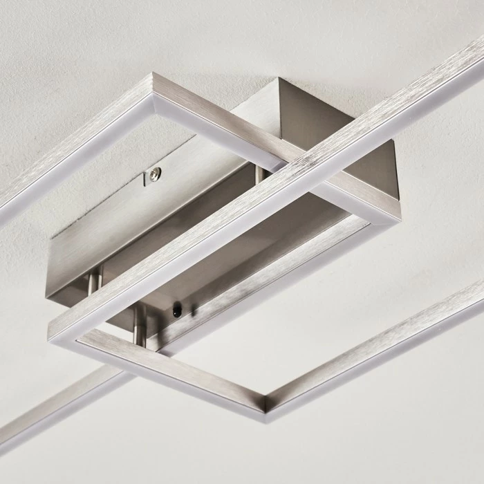 Hofstein Ceva Deckenleuchte LED Silber, 2-flammig, Fernbedienung 10 Hofstein Ceva Deckenleuchte LED Silber, 2-flammig, Fernbedienung – Bild 10