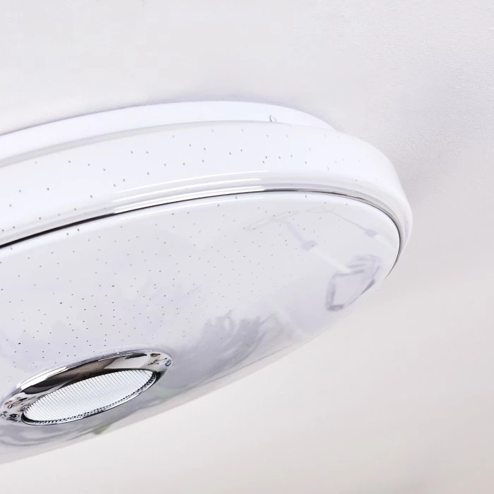 Hofstein Cham Deckenleuchte LED Chrom, Weiß, 2-flammig, Fernbedienung, Farbwechsler 6 Hofstein Cham Deckenleuchte LED Chrom, Weiß, 2-flammig, Fernbedienung, Farbwechsler – Bild 6