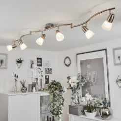 Hofstein Chapod Deckenleuchte LED Nickel-Matt, Chrom, 6-flammig 21 Hofstein Chapod Deckenleuchte LED Nickel-Matt, Chrom, 6-flammig -LED Leuchten Verkäufe chapod deckenleuchte h3599433 10