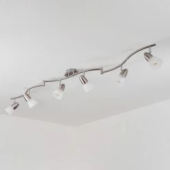 Hofstein Chapod Deckenleuchte LED Nickel-Matt, Chrom, 6-flammig 18 Hofstein Chapod Deckenleuchte LED Nickel-Matt, Chrom, 6-flammig -LED Leuchten Verkäufe chapod deckenleuchte h3599433 7