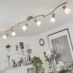 Hofstein Chapod Deckenleuchte LED Nickel-Matt, Chrom, 6-flammig 19 Hofstein Chapod Deckenleuchte LED Nickel-Matt, Chrom, 6-flammig -LED Leuchten Verkäufe chapod deckenleuchte h3599433 8