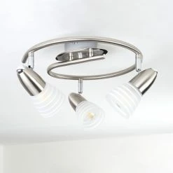 Hofstein Chapod Deckenleuchte LED Nickel-Matt, 3-flammig -LED Leuchten Verkäufe chapod deckenleuchte h3610442 7