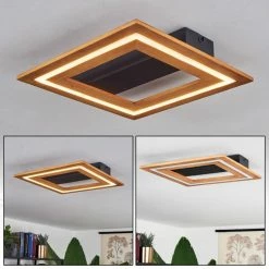 Hofstein Charentay Deckenleuchte LED Schwarz, 1-flammig