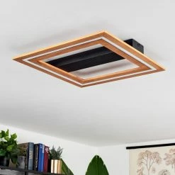 Hofstein Charentay Deckenleuchte LED Schwarz, 1-flammig -LED Leuchten Verkäufe charentay deckenleuchte h3652978 12