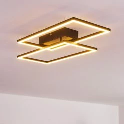 Hofstein Cheka Deckenleuchte LED Schwarz, 2-flammig, Fernbedienung -LED Leuchten Verkäufe cheka deckenleuchte h3325919 13