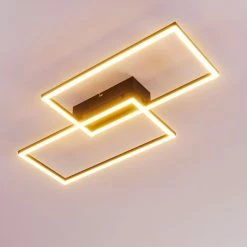 Hofstein Cheka Deckenleuchte LED Schwarz, 2-flammig, Fernbedienung -LED Leuchten Verkäufe cheka deckenleuchte h3325919 2