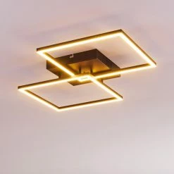 Hofstein Cheka Deckenleuchte LED Schwarz, 2-flammig, Fernbedienung 31 Hofstein Cheka Deckenleuchte LED Schwarz, 2-flammig, Fernbedienung -LED Leuchten Verkäufe cheka deckenleuchte h3325933 13