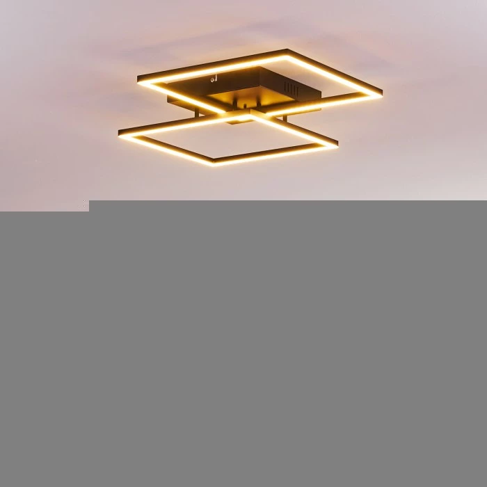 Hofstein Cheka Deckenleuchte LED Schwarz, 2-flammig, Fernbedienung 17 Hofstein Cheka Deckenleuchte LED Schwarz, 2-flammig, Fernbedienung – Bild 17