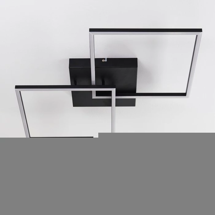 Hofstein Cheka Deckenleuchte LED Schwarz, 2-flammig, Fernbedienung 4 Hofstein Cheka Deckenleuchte LED Schwarz, 2-flammig, Fernbedienung – Bild 4