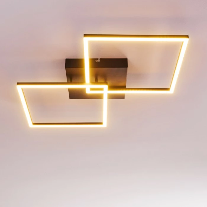 Hofstein Cheka Deckenleuchte LED Schwarz, 2-flammig, Fernbedienung 9 Hofstein Cheka Deckenleuchte LED Schwarz, 2-flammig, Fernbedienung – Bild 9