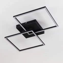 Hofstein Cheka Deckenleuchte LED Schwarz, 2-flammig, Fernbedienung 28 Hofstein Cheka Deckenleuchte LED Schwarz, 2-flammig, Fernbedienung -LED Leuchten Verkäufe cheka deckenleuchte h3325940 10