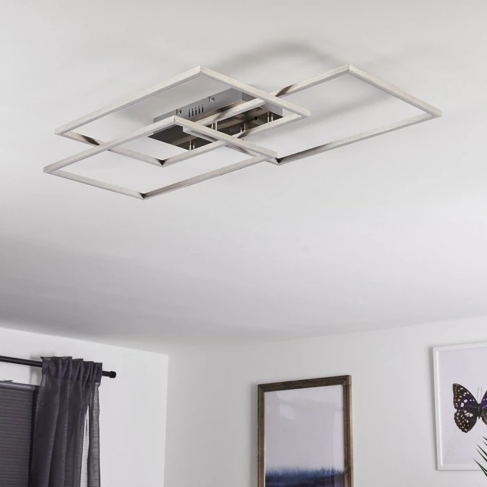 Hofstein Cheka Deckenleuchte LED Aluminium, 3-flammig, Fernbedienung 5 Hofstein Cheka Deckenleuchte LED Aluminium, 3-flammig, Fernbedienung – Bild 5