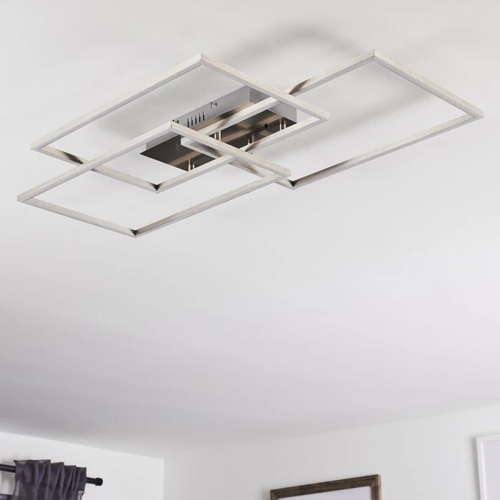 Hofstein Cheka Deckenleuchte LED Aluminium, 3-flammig, Fernbedienung 6 Hofstein Cheka Deckenleuchte LED Aluminium, 3-flammig, Fernbedienung – Bild 6