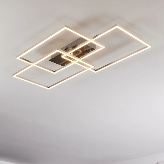 Hofstein Cheka Deckenleuchte LED Aluminium, 3-flammig, Fernbedienung 7 Hofstein Cheka Deckenleuchte LED Aluminium, 3-flammig, Fernbedienung – Bild 7