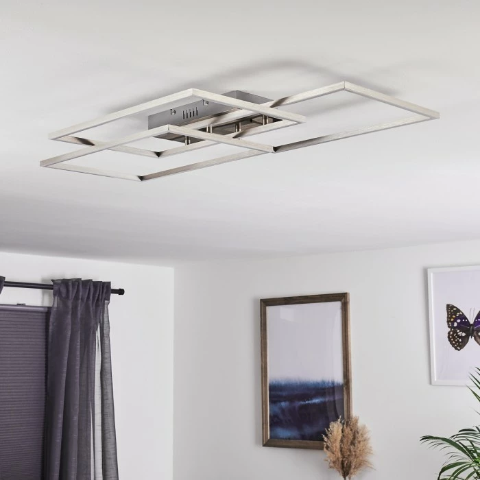 Hofstein Cheka Deckenleuchte LED Aluminium, 3-flammig, Fernbedienung 10 Hofstein Cheka Deckenleuchte LED Aluminium, 3-flammig, Fernbedienung – Bild 10