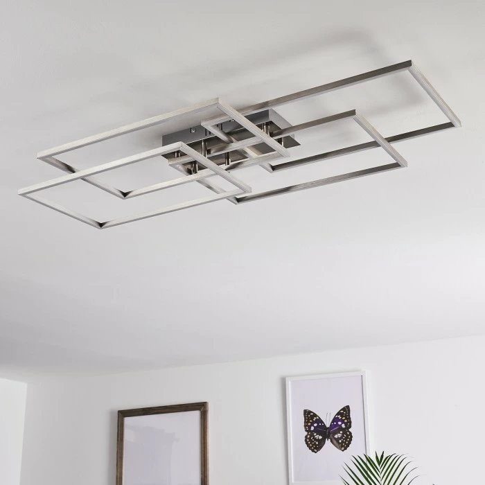 Hofstein Cheka Deckenleuchte LED Aluminium, 4-flammig, Fernbedienung 13 Hofstein Cheka Deckenleuchte LED Aluminium, 4-flammig, Fernbedienung – Bild 13