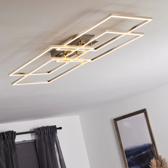 Hofstein Cheka Deckenleuchte LED Aluminium, 4-flammig, Fernbedienung 14 Hofstein Cheka Deckenleuchte LED Aluminium, 4-flammig, Fernbedienung – Bild 14