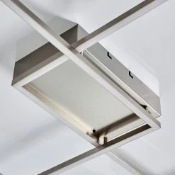 Hofstein Cheka Deckenleuchte LED Nickel-Matt, 2-flammig, Fernbedienung -LED Leuchten Verkäufe cheka deckenleuchte h3382417 2