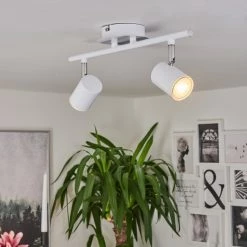 Hofstein Chennai Deckenleuchte LED Chrom, Weiß, 2-flammig