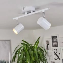 Hofstein Chennai Deckenleuchte LED Chrom, Weiß, 2-flammig -LED Leuchten Verkäufe chennai deckenleuchte h3319598 6