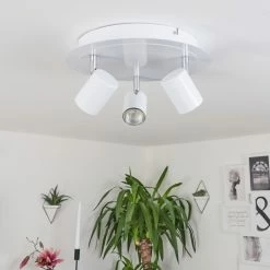 Hofstein Chennai Deckenleuchte LED Chrom, Weiß, 3-flammig -LED Leuchten Verkäufe chennai deckenleuchte h3319611 11