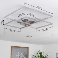Hofstein Chilkat Deckenleuchte LED Nickel-Matt, 1-flammig 15 Hofstein Chilkat Deckenleuchte LED Nickel-Matt, 1-flammig -LED Leuchten Verkäufe chilkat deckenleuchte h3384404 3