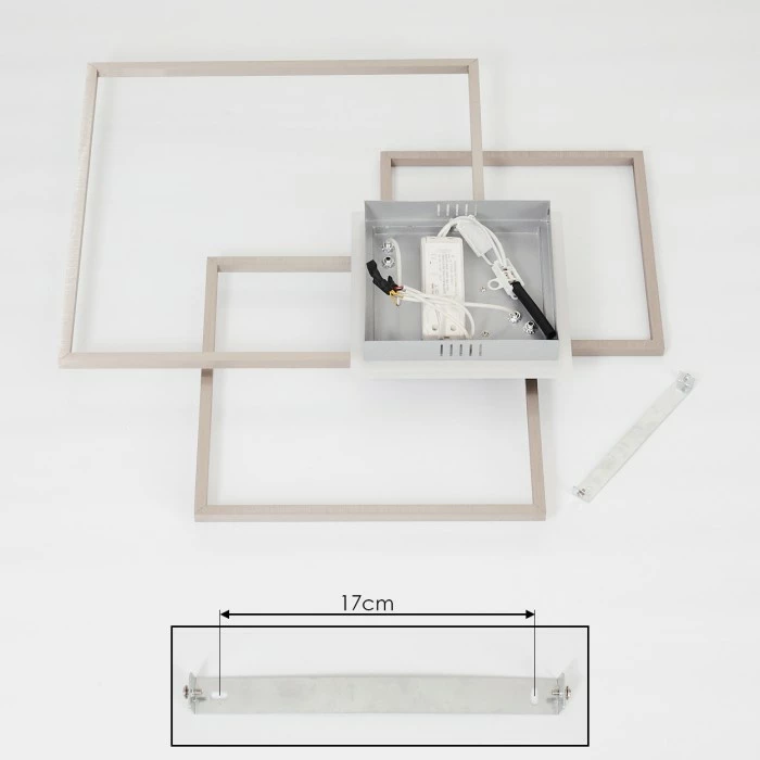 Hofstein Chilkat Deckenleuchte LED Nickel-Matt, 1-flammig 5 Hofstein Chilkat Deckenleuchte LED Nickel-Matt, 1-flammig – Bild 5