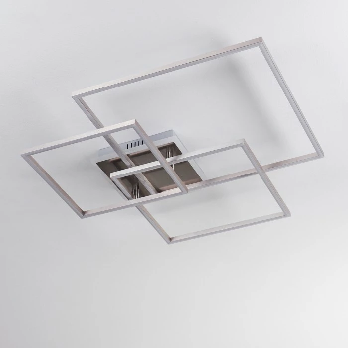 Hofstein Chilkat Deckenleuchte LED Nickel-Matt, 1-flammig 8 Hofstein Chilkat Deckenleuchte LED Nickel-Matt, 1-flammig – Bild 8