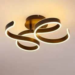 Hofstein Chippewa Deckenleuchte LED Schwarz, 1-flammig -LED Leuchten Verkäufe chippewa deckenleuchte h3312681 18