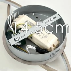 Hofstein Chute Deckenleuchte LED Nickel-Matt, 1-flammig -LED Leuchten Verkäufe chute deckenleuchte h3313534 16